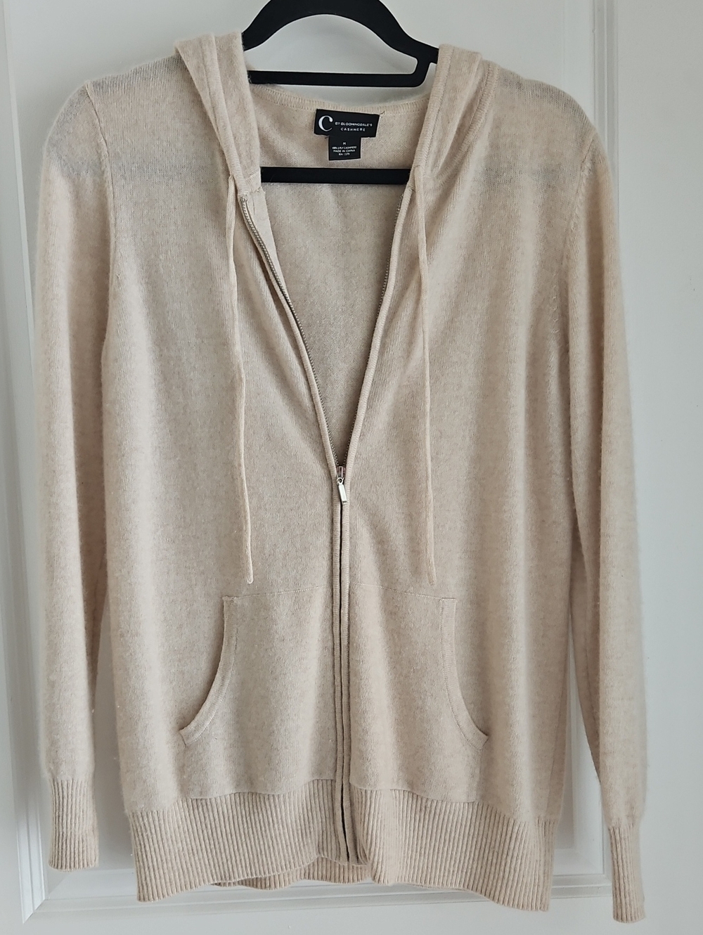 C by Bloomingdale's Beige Cashmere Sweater - Picture 1 of 3